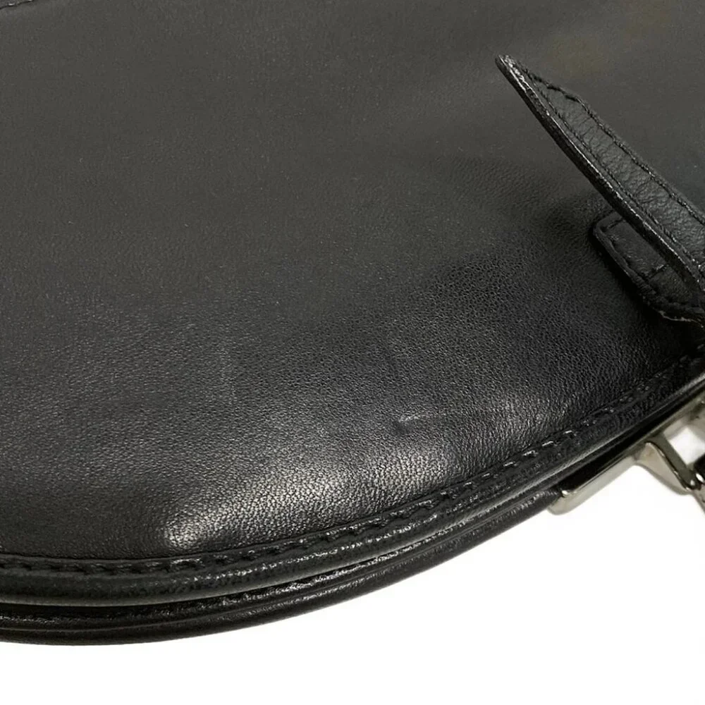 DIOR/ChristianDior Admit It - Black Leather Chemical Fiber Shoulder Bag - Picture 9 of 15